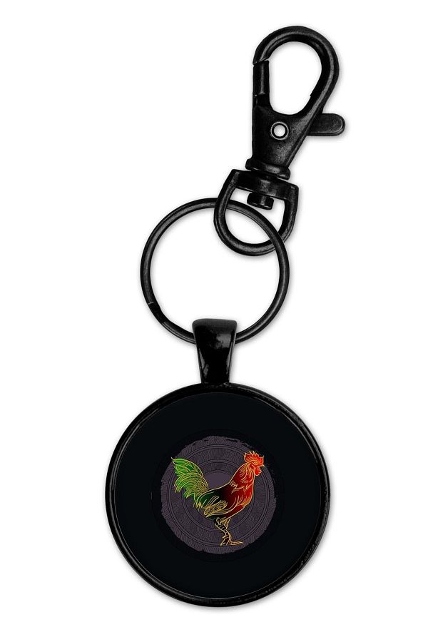 Rooster keychain deals