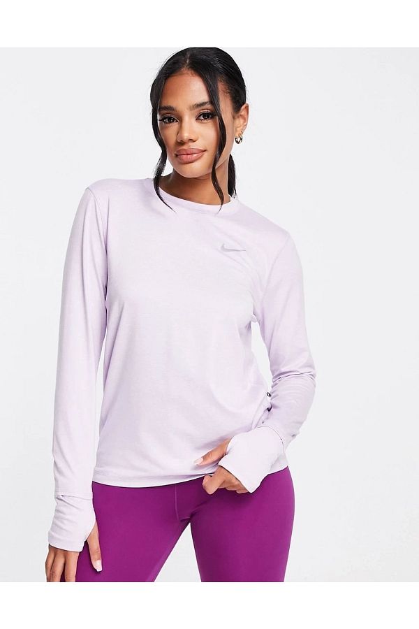 Nike men's element crew discount running long sleeve tee