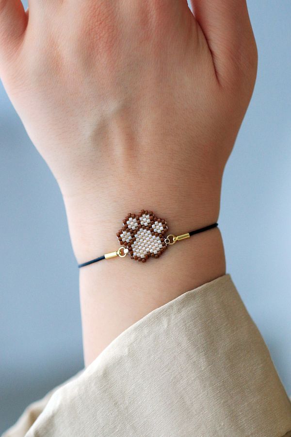 Puppy paw bracelet deals
