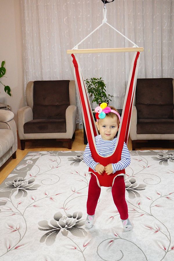 Esnivus Luna Baby Bouncer Bouncer Hanging Spring Walker Bouncer Hanging on the Ceiling with Safe Seat Belt Trendyol
