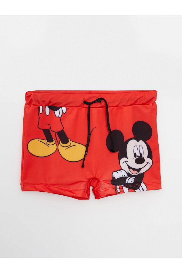 LC Waikiki-Badeshorts für Babys mit Mickey-Mouse-Aufdruck und elastischer Taille 1