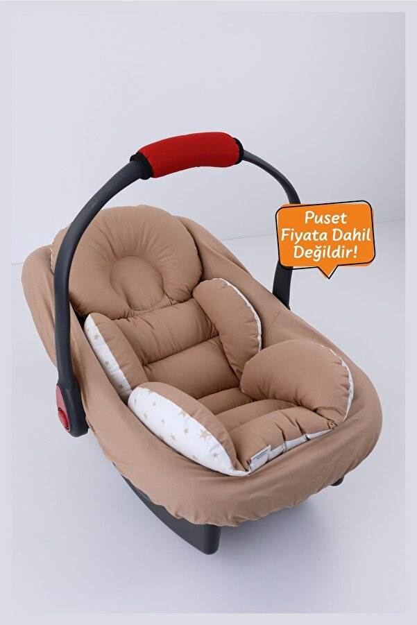 Umaybebek 2 Parça - Bel Destekli Puset Minderi, Puset Çarşafı, Pamuk Kumaş - Orijinal Ürün