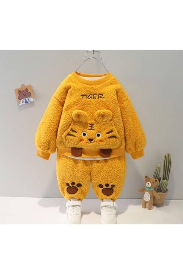 Bubito Kışlık Tatlı Peluş Alt Üst 2'li Takım