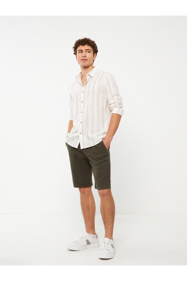 LC Waikiki-Ανδρικά σορτς βερμούδα - Standard Fit 1