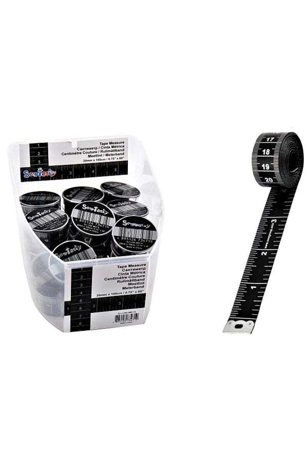 Black and Silver Tape Measure - Sew Tasty Black and Silver Tape Measure - Sew Tasty