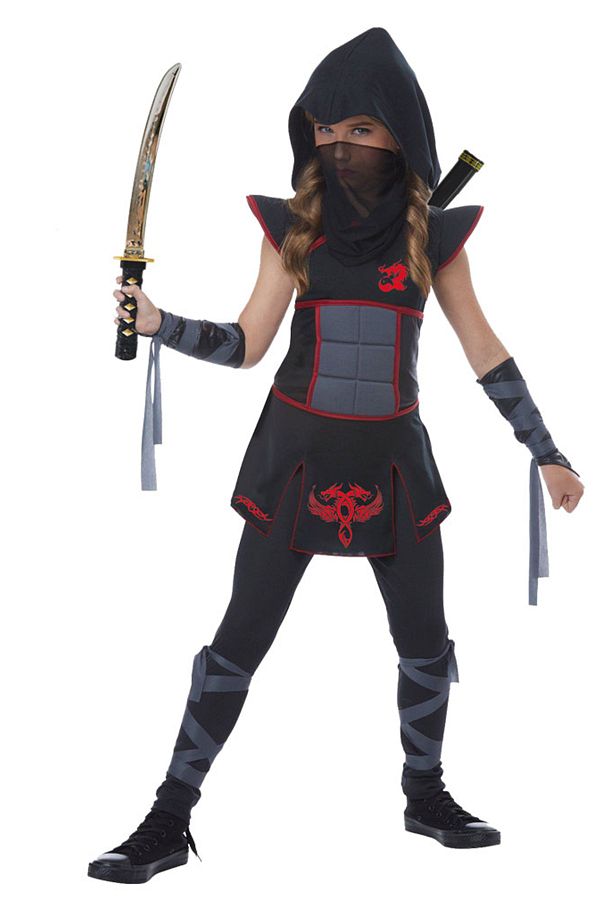 Herkese Kostüm-Costum Ninja Negru pentru Fata 1