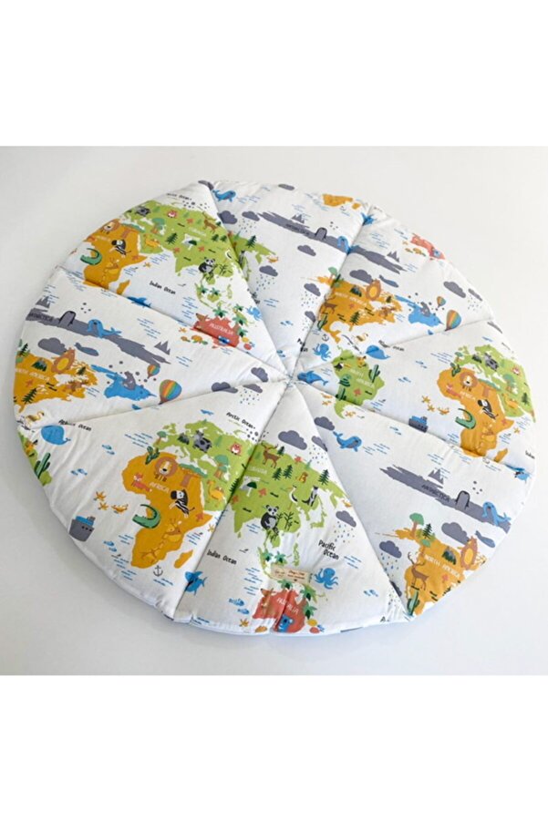 Babys Field Yuvarlak Bebek Oyun Minderi