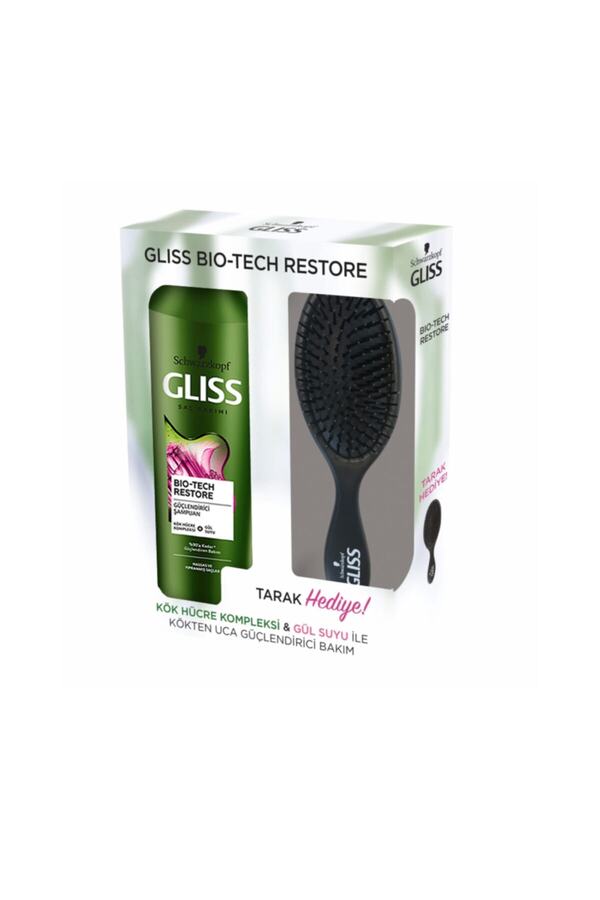 Gliss-Deva Bio-tech 500 ml Strengthening and Repairing Shampoo + Comb 1