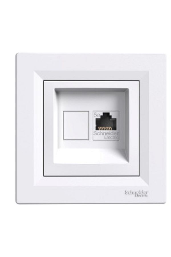 Schneider Electric-Schneider Eph4370521 Asfora White - 1*rj45 Without Connector Without Frame 1