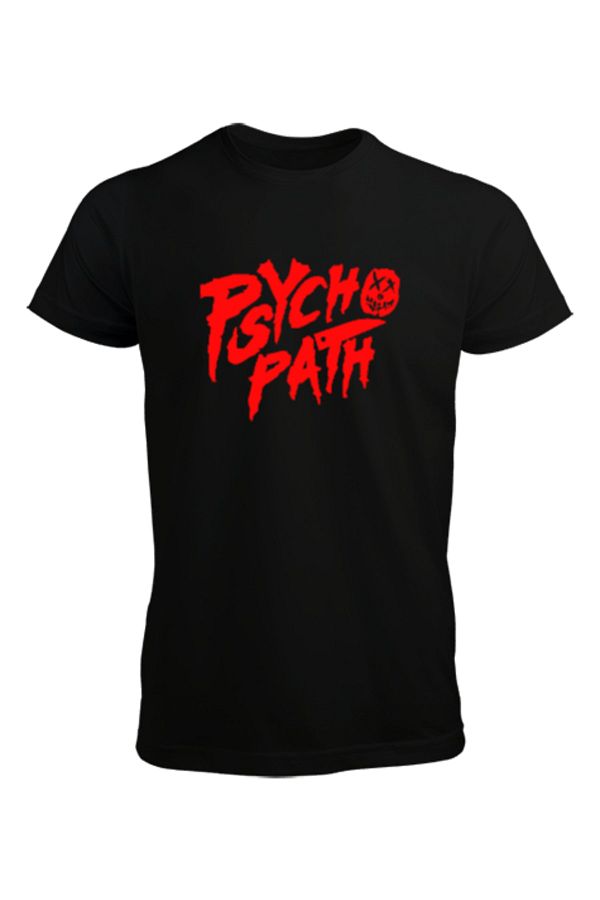 Tisho-Psychopath Men's Black T-Shirt 1