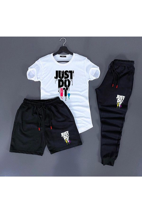 deep qaiser Just Do It Printed Unisex Summer Tracksuit Combo Trendyol