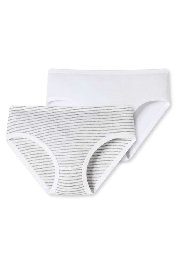 Schiesser-Mädchen Slips 2er Pack - Unterhose, Hüftslip, Feinripp 1