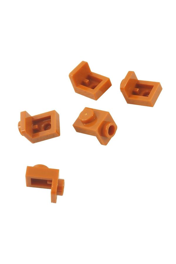 LEGO-Original Custom Accessory Creator Connection Part Bracket 1 X 1 Dark Orange 4 Pieces Will Be Sent 1