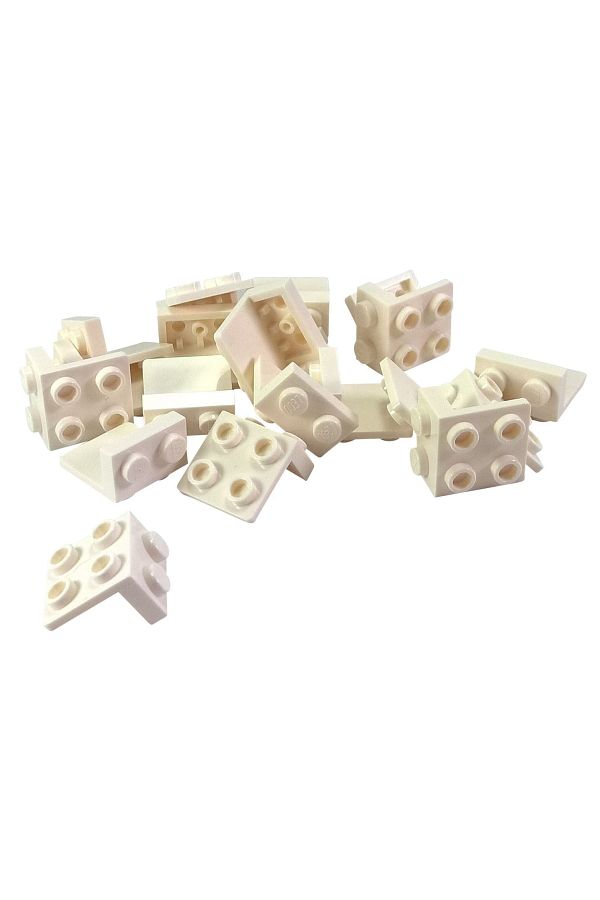 LEGO-Original Creator Moc Accessory Connection Part Bracket 1 X 2 - 2 X 2 White 6 Pieces Will Be Sent 1