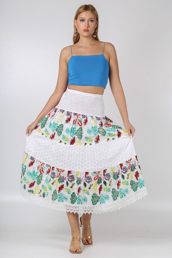 Italian embroidered skirt cheap