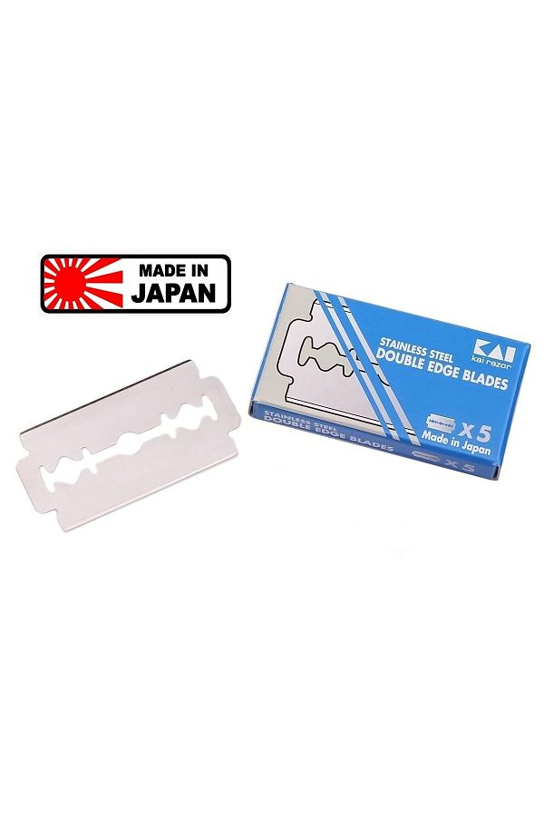 Kai-Japanese Full Razor 180 Pieces Full Leaf Razor Beard Shaving Razor Double Edge Pack of 180 1