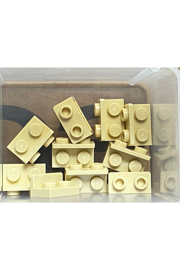 LEGO-Original Moc Creator Reverse Connection Part Bracket 1 X 2 - 1 X 2 Tan 2 Pieces Will Be Sent 1
