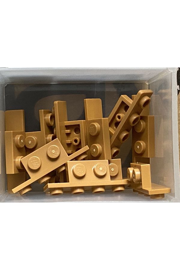 LEGO-Original Creator Moc Connection Part Bracket 1 X 2 - 1 X 4 Brown Open 4 Pieces Will Be Sent 1