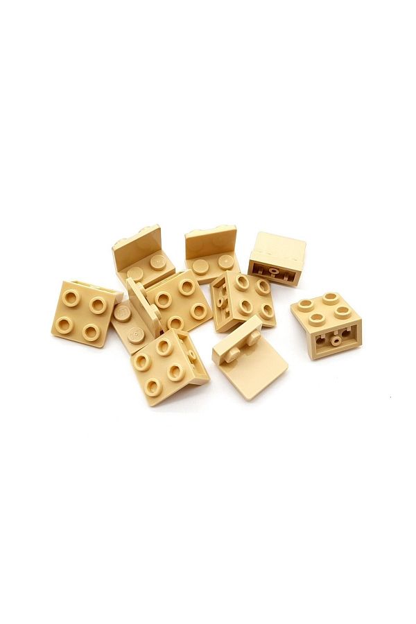 LEGO-Creator Moc Reverse Connection Part Bracket 1 X 2 - 2 X 2 Tan 4 Pieces Will Be Sent 1