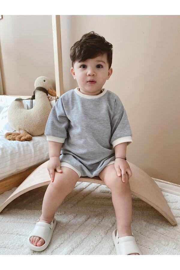 EYC BABY Waffle Bebek & Çocuk Oversize Tulum
