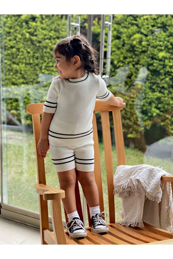 EYC BABY Triko Şortlu Unısex Bebek - Çocuk Alt Üst Takım