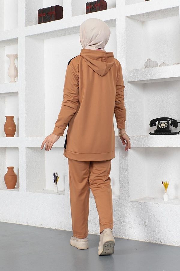 Tan sweatpants set outlet