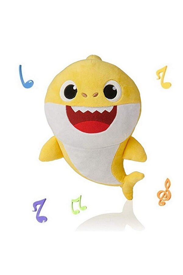 Schulzz Baby Shark Uyumlu Babby Shark Ithal Müzikli Oyuncak Peluş 30 Cm