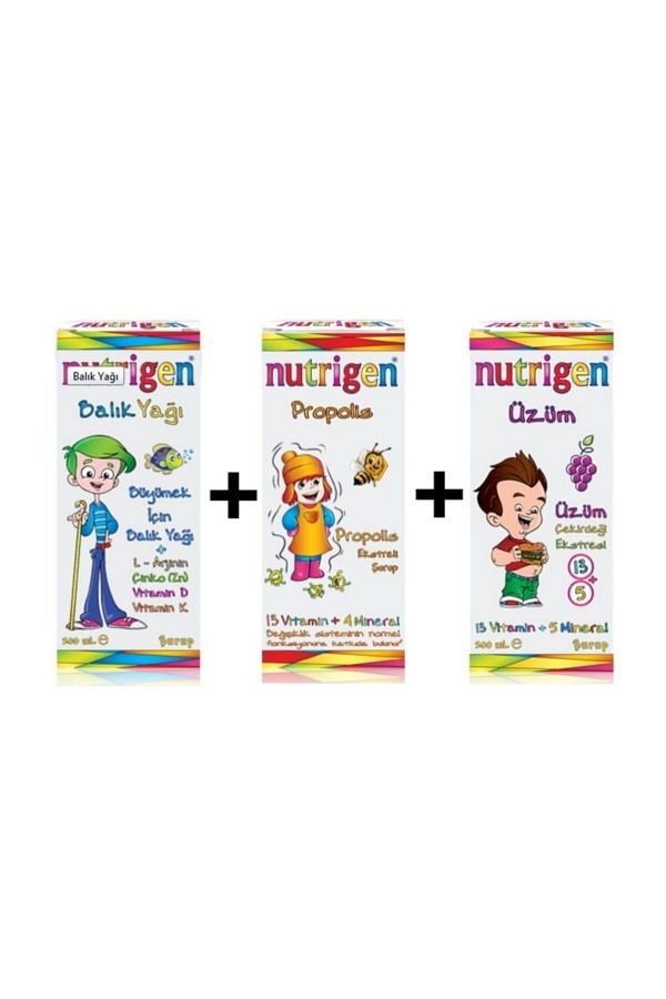 Nutrigen-200 ml Fish Oil + Grape + Propolis Super Triple Set 1
