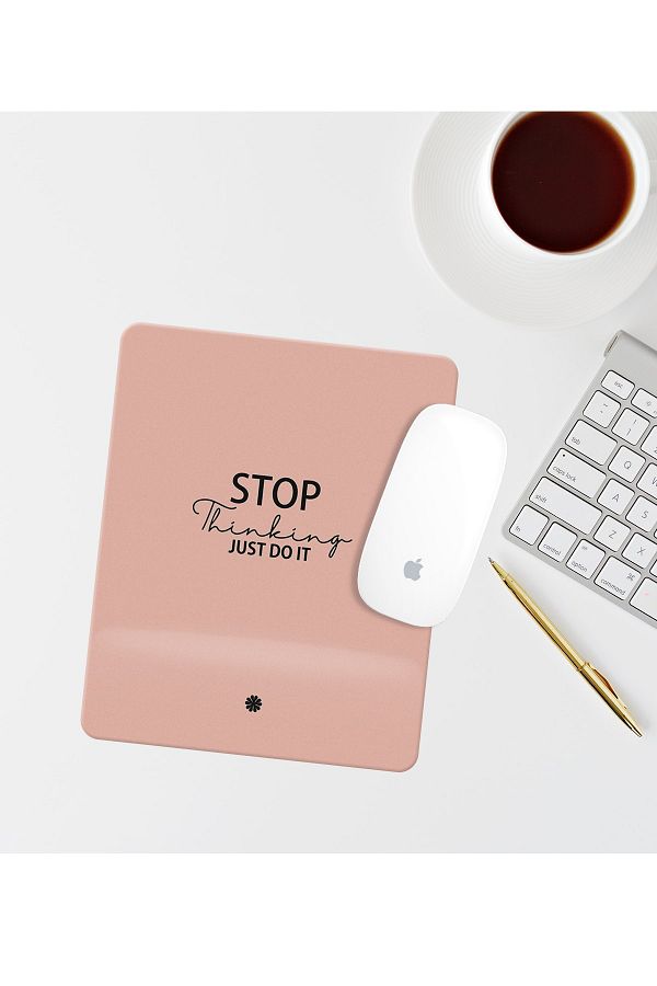 Özer Store-Rectangular Mouse Pad with Written Wrist Support Mouse Pad 1