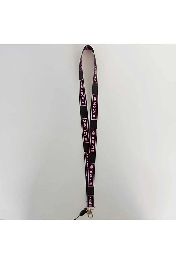 İYİ MODA-Blackpink Black Pink Name Badge Strap Phone Strap Neck Lanyard 1