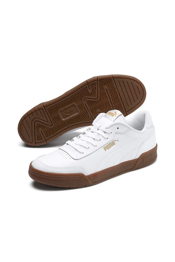 Puma Caracal White Team Gold Sports Shoes 369863 06 Trendyol