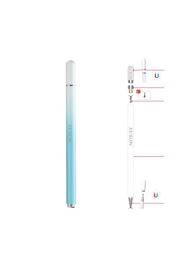 UnDePlus-Touch Tablet Phone Pen +1 Spare Tip Color Transition Passive Stylus Computer Pen 1
