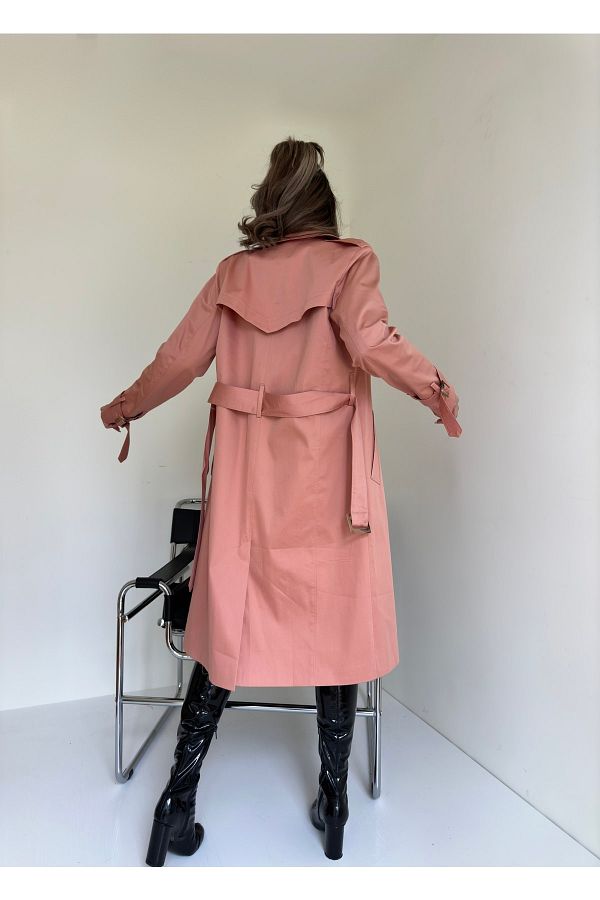 Salmon trench coat hotsell