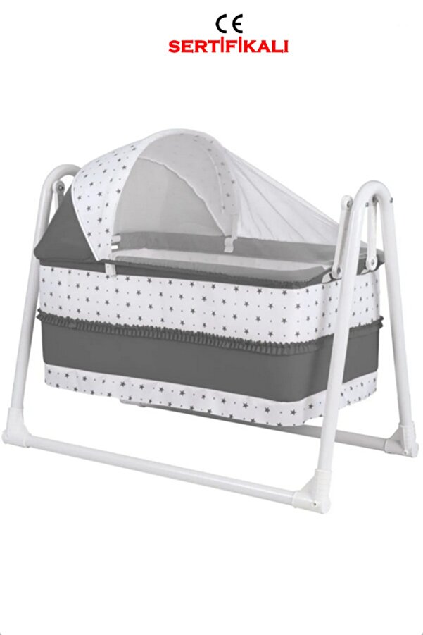 POLLY BABY Polly Lüks Portatif Sallanır Sepet Beşik Hamak Beşik-gri