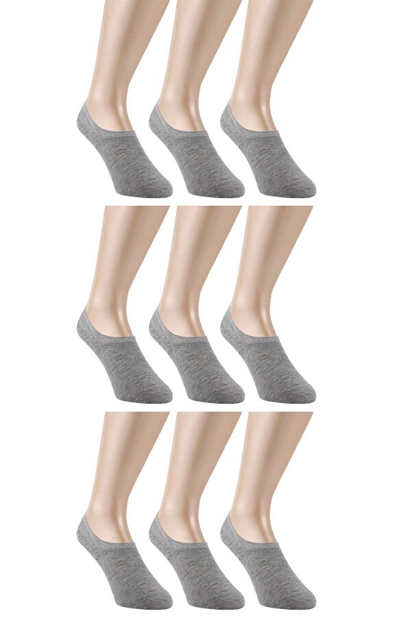 nettofit-9 Pack Summer Seamless Men's Invisible Ballerina Socks Multicolored Plain Sneakers 1