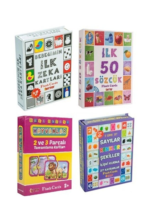 Diytoy Eğitici Zeka Kartları 4'lü Set