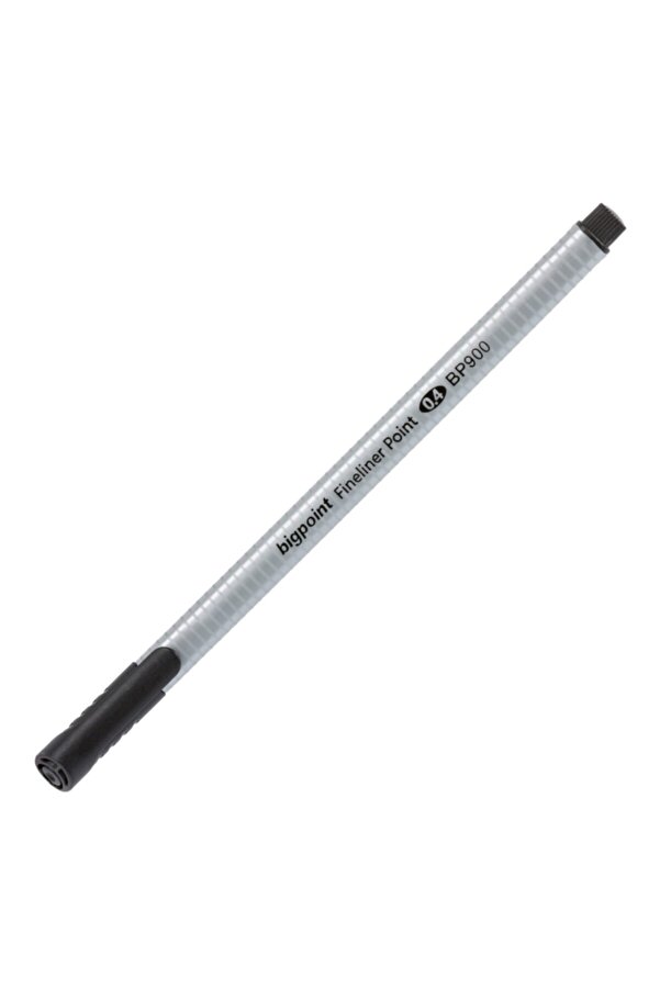Bigpoint-Black Fineliner Pen Box of 10 1