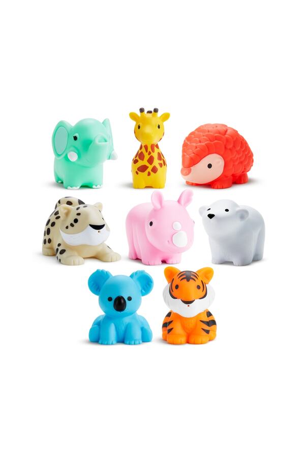 Munchkin Orman Hayvanları Ile Banyo Fışkırtmaları, 8'li Paket