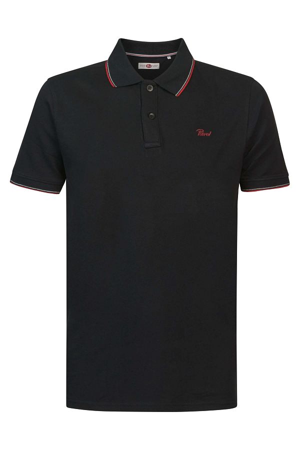 Petrol Industries Polo T shirt Black Regular fit Trendyol