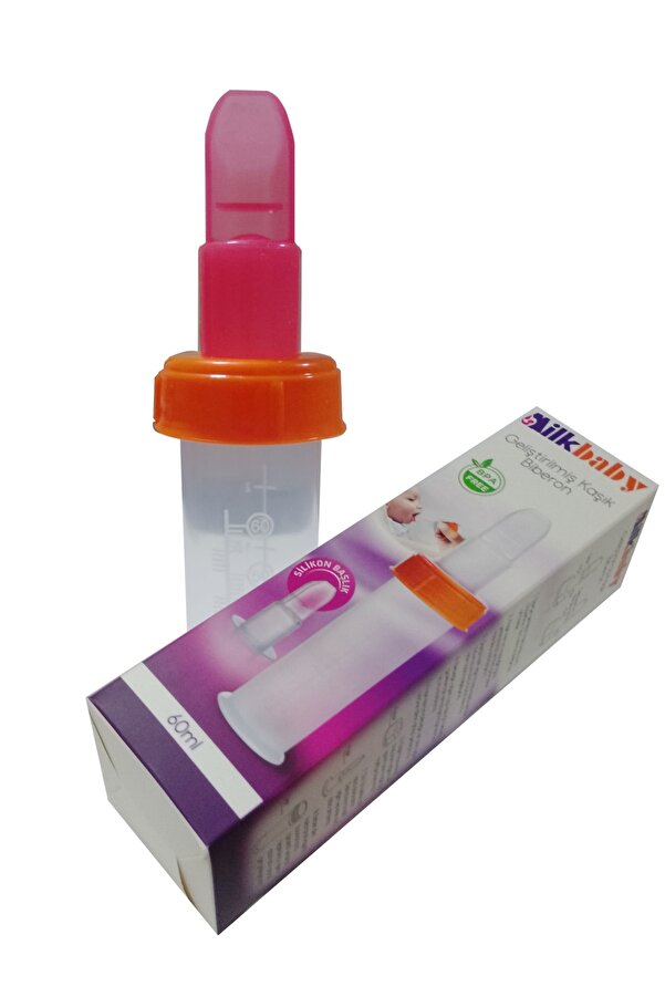 MilkBaby Geliştirilmiş Kaşık Biberon 60 Ml Kırmızı Uçlu