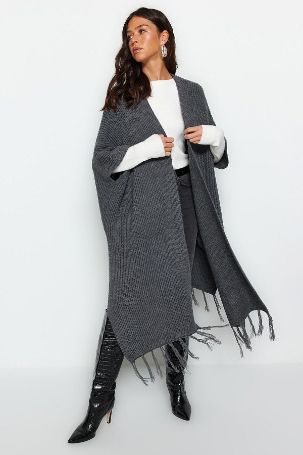 Long cardigan with tassels deals