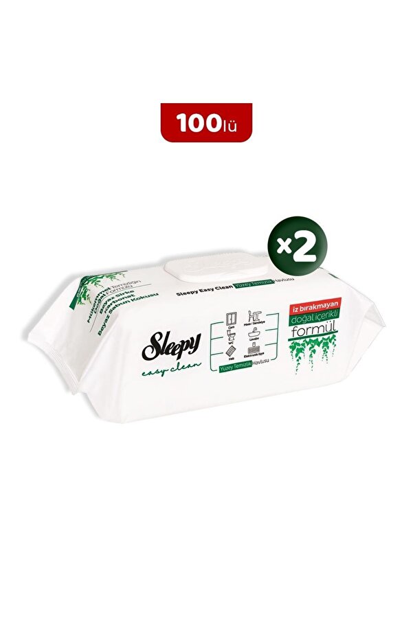 Sleepy Easy Clean Yüzey Temizlik Havlusu 100' Lü X 2