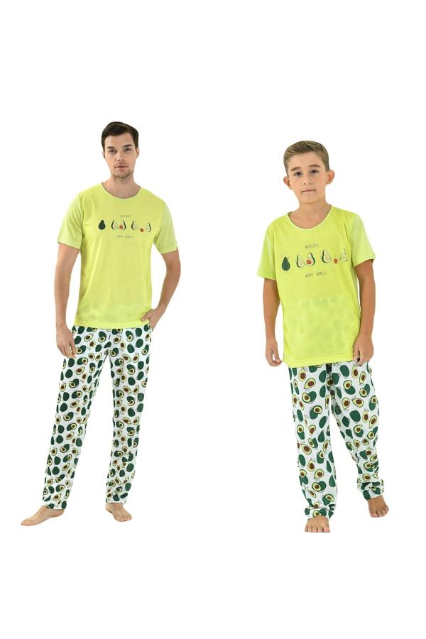 Avocado family pajamas top