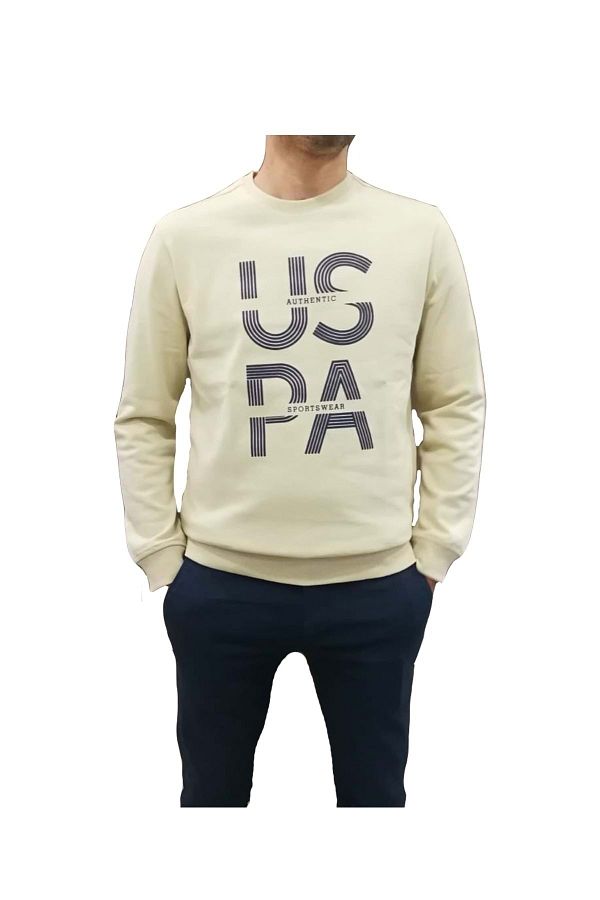 U.S. Polo Assn. Bsk.yaka Authentic Uspa Written Sweat Cream Xl Trendyol