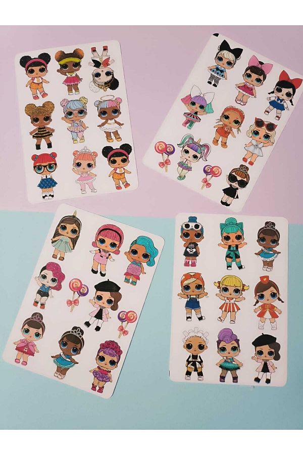 EyER Shoping Lol Doll Label Sticker Set Trendyol