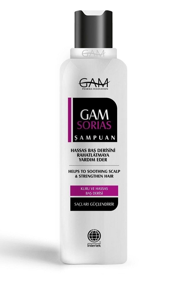 GAM-275ml Anti-Itching Shampoo - For Dry and Sensitive Scalp, Panthenol and Chamomile Extract 1