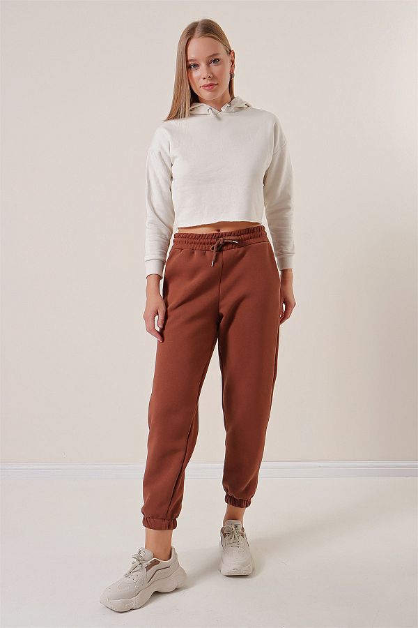 Pattaya-Fleece-Jogger-Strick-Jogginghose für Damen 1