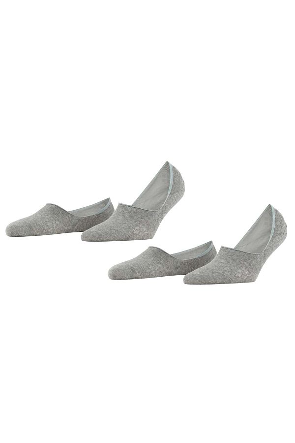 Burlington-Damen Füßlinge, 2er-Pack – Everyday IN, rutschfester Absatz, einfarbig 1