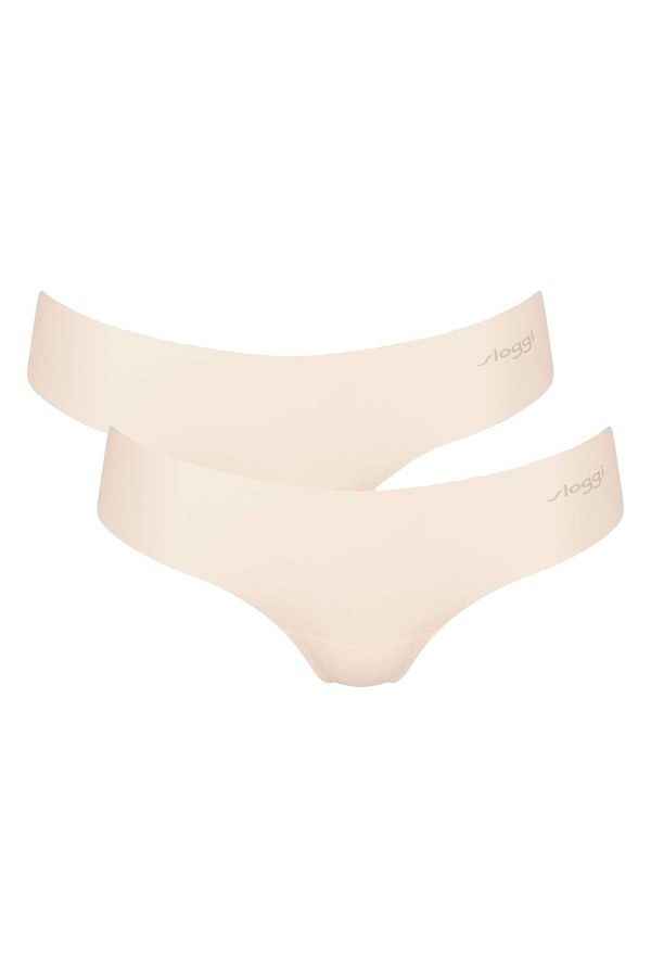 SLOGGI-Damen String, 2er Pack - Zero Microfibre 2.0 Hipstring, Mikrofaser, einfarbig 1
