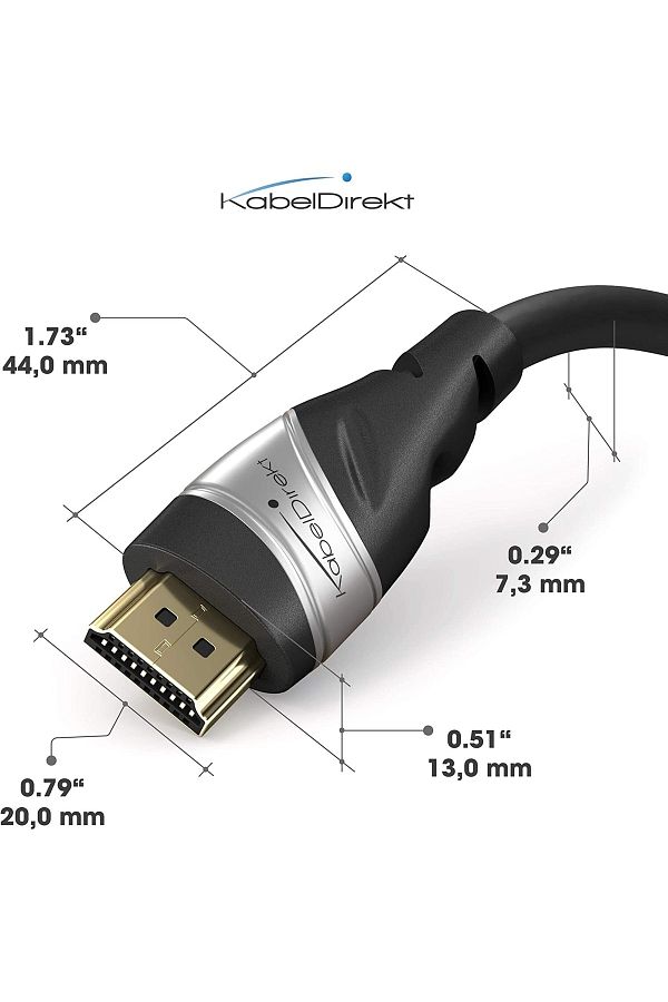 KABELDIREKT HDMI 2.1 Cable Extremely High Speed Certified 2 M 8k 60hz 48g Latest St Trendyol